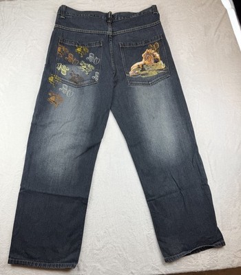 Vintage Y2K Paco Jeans Men s 36x32 Southpole Style Baggy Wide Leg Grunge 2000s