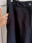 H & M SIZE 8 black high waisted wide leg linen blend pants Flowy Trousers H&M — photo 6