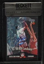 BAS 1997 Score Board Rookies Keith Van Horn #59 Seal of Authenticity Auto 3c7