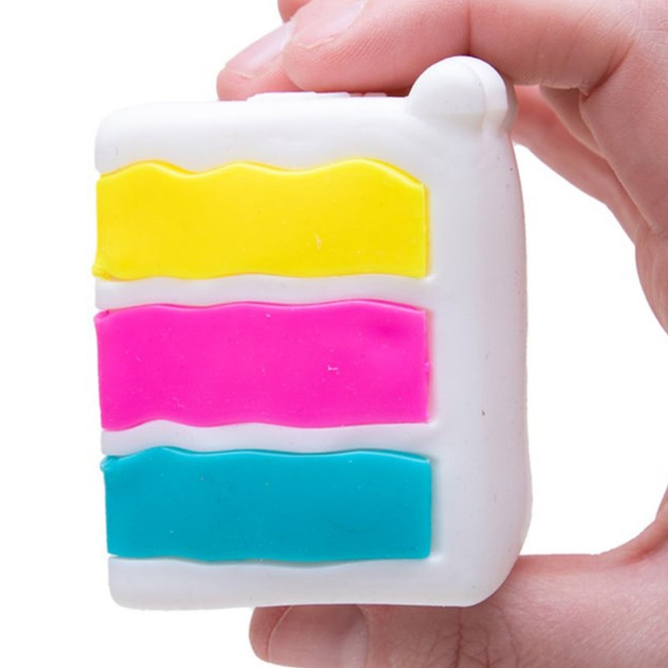 Needoh Peace O’ Cake Multi-Color Sensory Toy for Kids Nee Doh Cake ...