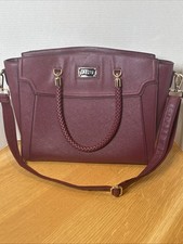 IAITU Laptop Bag for Women Work Tote, Business Computer Briefcase Plum Purple