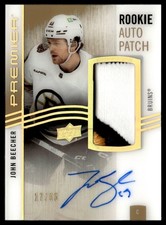 2023-24 Upper Deck Premier Acetate Rookie Auto Patch Gold John Beecher Rookie