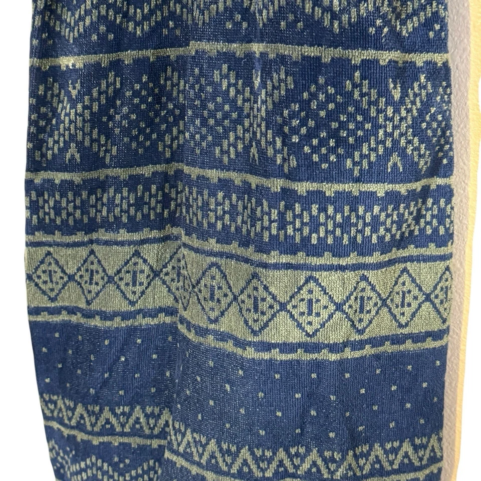Cinturón de albornoz vintage Izod para hombre grueso tela de felpa Fair Isle talla única Foto 4 de 4