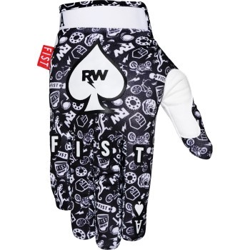 FIST HANDWEAR Strapped R-Willy Ace Youth Gloves Sm Black/White #F-GSY-01752-S