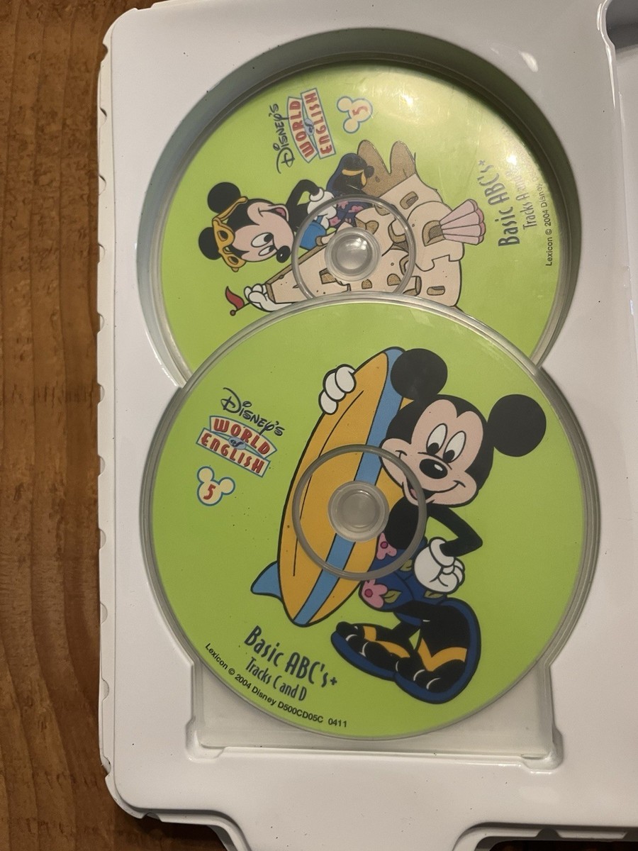 Disney's World Of English 5 Collectible Learning Books & Cds RARE