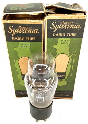 Antique 1940s Sylvania Electron Tube Model 12Z3 With Original Box Set Of 2