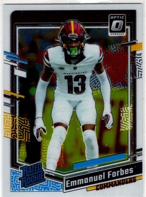 2023 Panini Donruss Optic Football Emmanuel Forbes No. 299 Washington Commanders