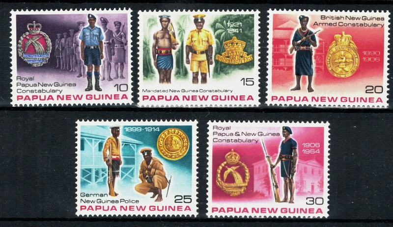 Papua New Guinea Scott 486 - 490 in MNH Condition
