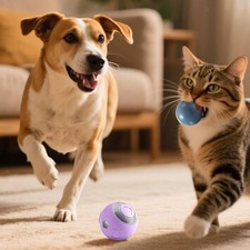 Interactive Cat Toy Ball Electric Rolling Toy Obstacle Avoidance Self Moving Cat