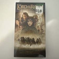 The Lord of the Rings Fellowship of the Ring 2002 VHS Sealed - Never Circulated