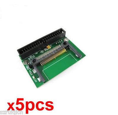 x5pcs,Single Compact Flash CF to 3.5 IDE 40Pin Male adapter Card CF-3.5 IDE M
