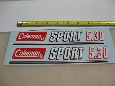 Coleman Sport mini bike minibike decals stickers UK
