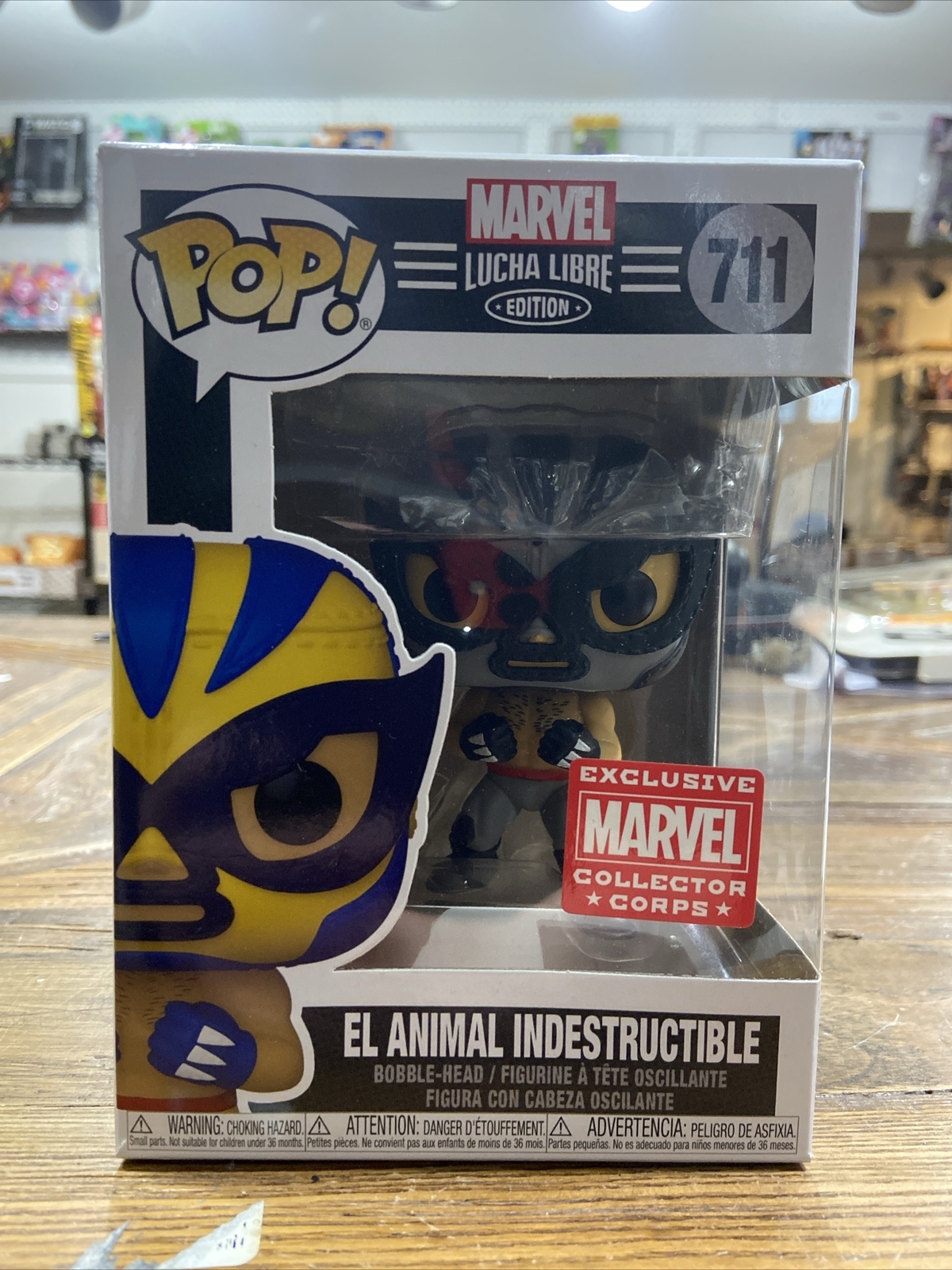 Funko Pop Gray Wolverine El Animal Indestructible Marvel Collector Corps Exc New