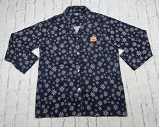 Concepts MENS SIZE M Holiday Aurburn Tigers College Pajama Sleep Shirt Top Blue