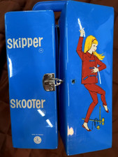 Vintage Mattel ULTRA RARE French Skipper Doll Case 10  x7  X5  Blue w/ Handle