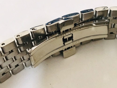 20mm Longines stainless bracelet fishbone watch band - Picture 5 of 5