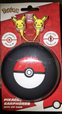 Nintendo Pokemon Pikachu In-Ear-Kopfhörer Kinder inkl. Aufbewahrungshülle