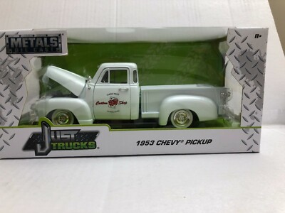 JADA TOYS JUST TRUCKS 1953 CHEVROLET PICKUP TRUCK WHITE 1:24