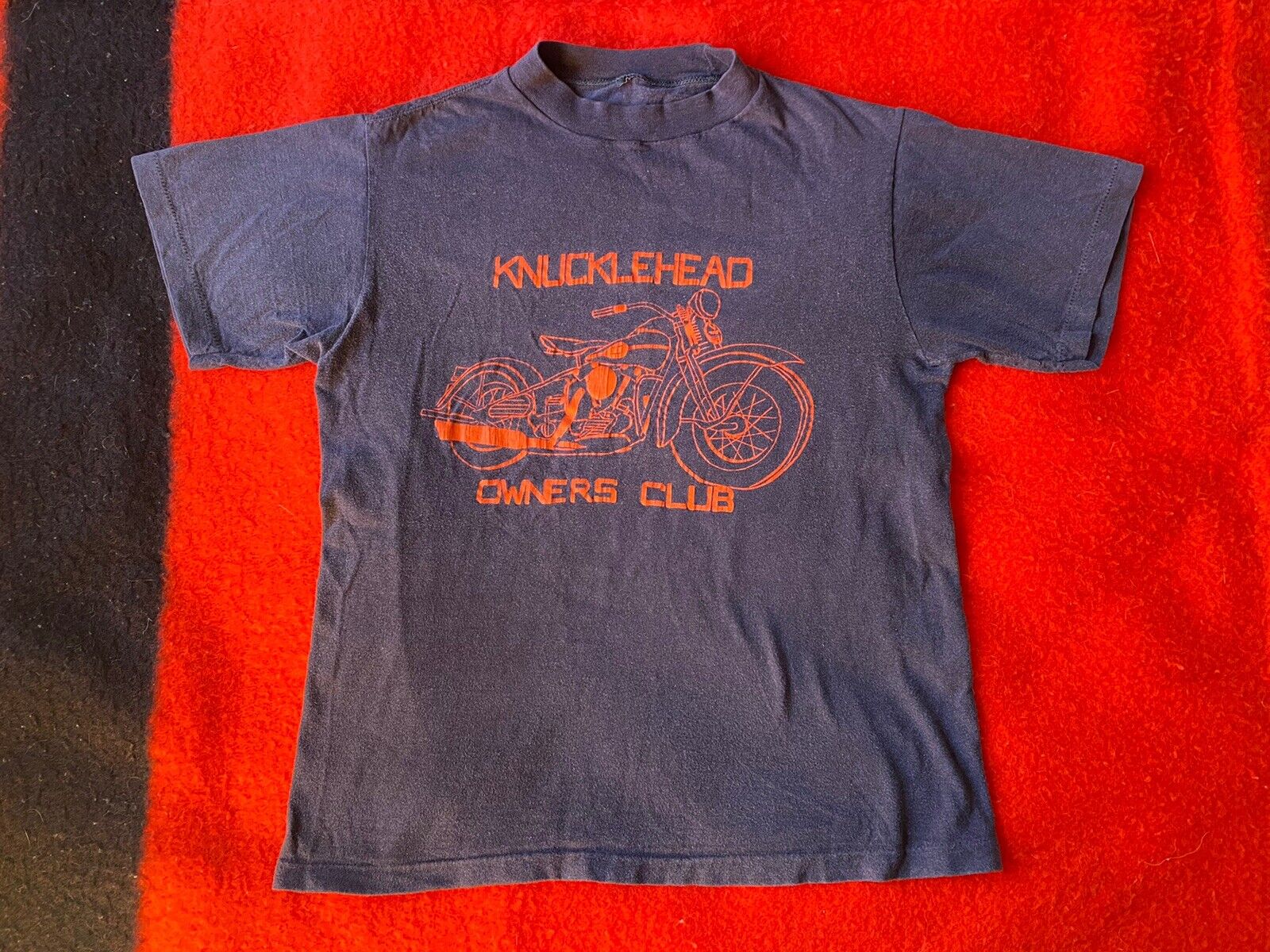 Vintage Harley Davidson Knucklehead Owners Club T… - image 1