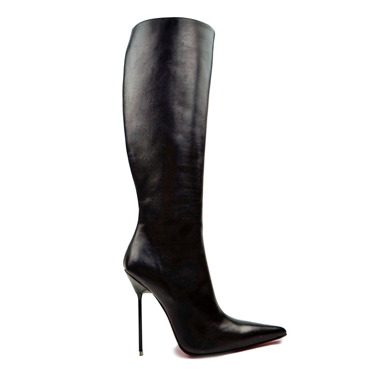 Bottes Overknee CQ COUTURE - Cuir Véritable Noir - Talons Très Hauts - Taille 38