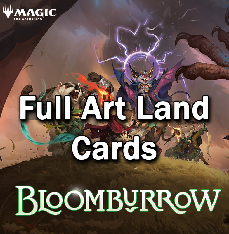 MTG Bloomburrow Full Art Land Cards -Magic the Gathering
