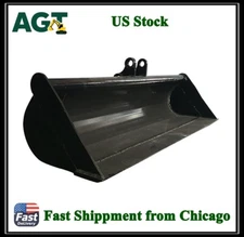 AGT  1200mm Bucket 47" without Teeth Bucket Attachments for Mini Excavator