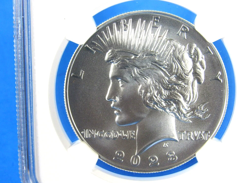2023 Uncirculated Silver Peace Dollar NGC Ms 70 Advanced Releases - Image 3 of 4