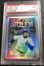 1996 DEREK JETER FINEST SILVER REFRACTOR ROOKIE #350 PSA 9 HOF POP 31