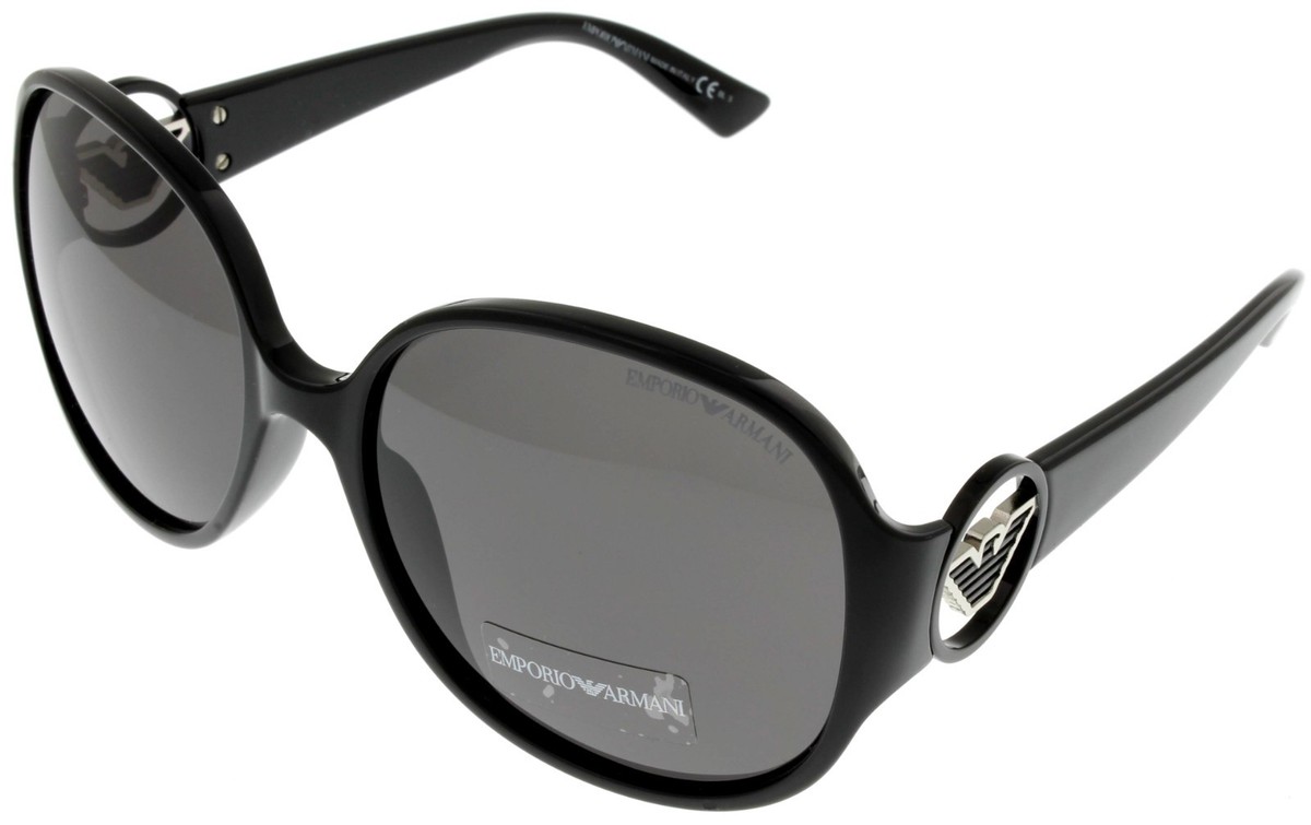 Emporio Armani Women\'s Black and Grey Sunglasses! Emporio Armani 4145 Sunglasses main image 3