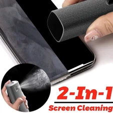 ALL-IN-ONE Spray Microfiber Cloth Screen Cleaner For Phone Laptop Tablets