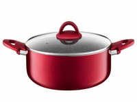 Kochtopf Induktion Deckel Topf Antihaft Beschichtung Aluminium 28 Cm / 6,7 L