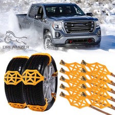 10x Car Snow Tire Chains Anti-skid Emergency Fits Chevy Silverado 1500 2500 3500