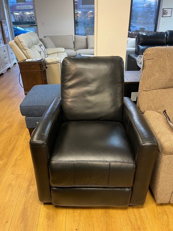 Northridge Wendell leather Power Recliner, Black eBay
