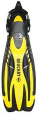 BEUCHAT POWER JET FINS WITH SPRING STRAPS - REGULAR OR POWER FLEX - YELLOW