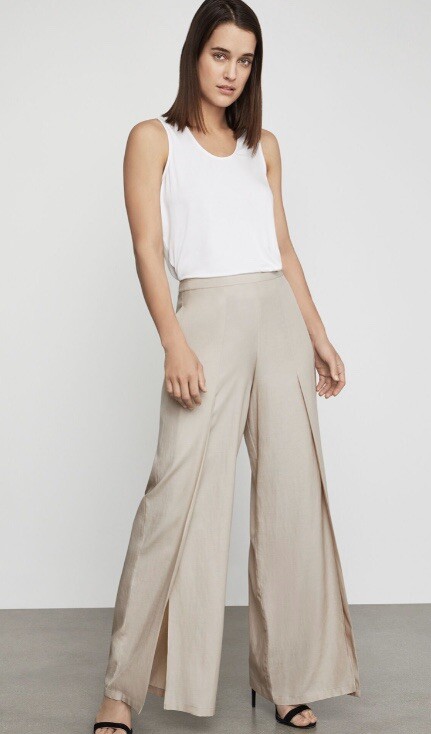 【THE MOZZ】Brad Slit Setup Pants BCBGMaxAzria Michael Wide Leg Slit Pant XS | eBay