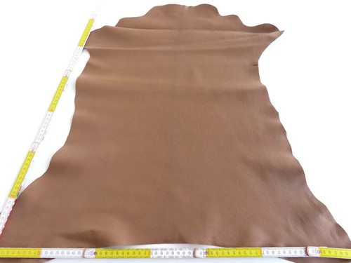 Lederhaut ZIEGE NATUR BRAUN 58x55 1,0mm echt Oberleder LARP Blankleder Fell Etui
