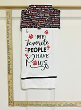 HANGING KITCHEN DISH TOWEL/ dogs/ puppies/ pets