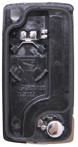 Klapp Schlüssel Gehäuse 3T Rohling VA2 für Peugeot Citroen Batterie - 第 4/10 張圖片
