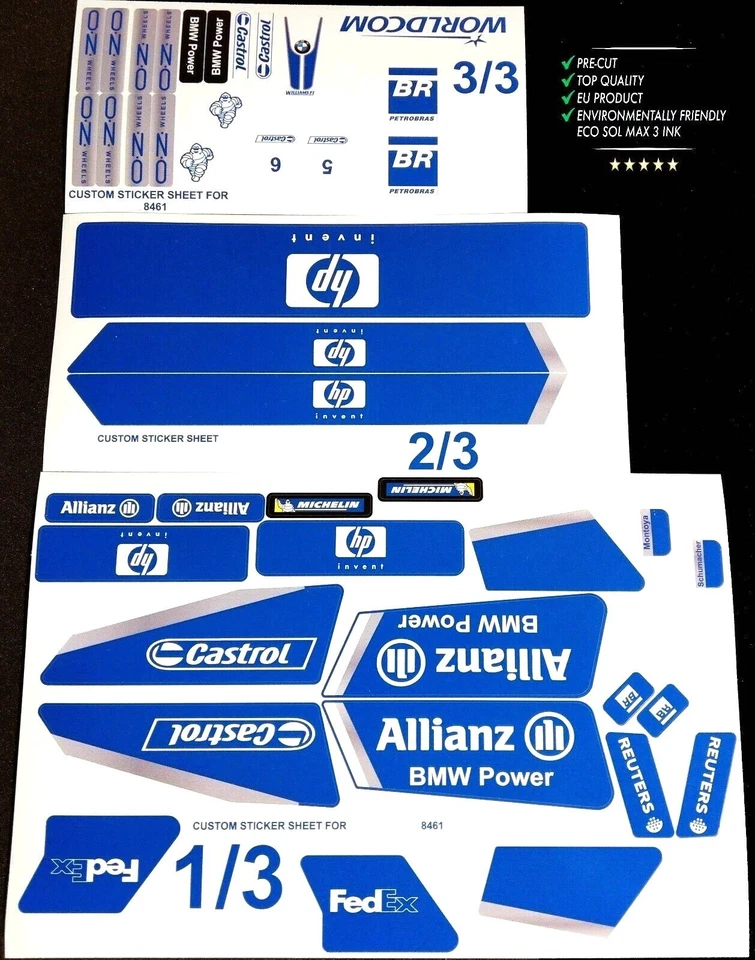 Custom Aufkleber für 8461 Replacement Sticker for 8461