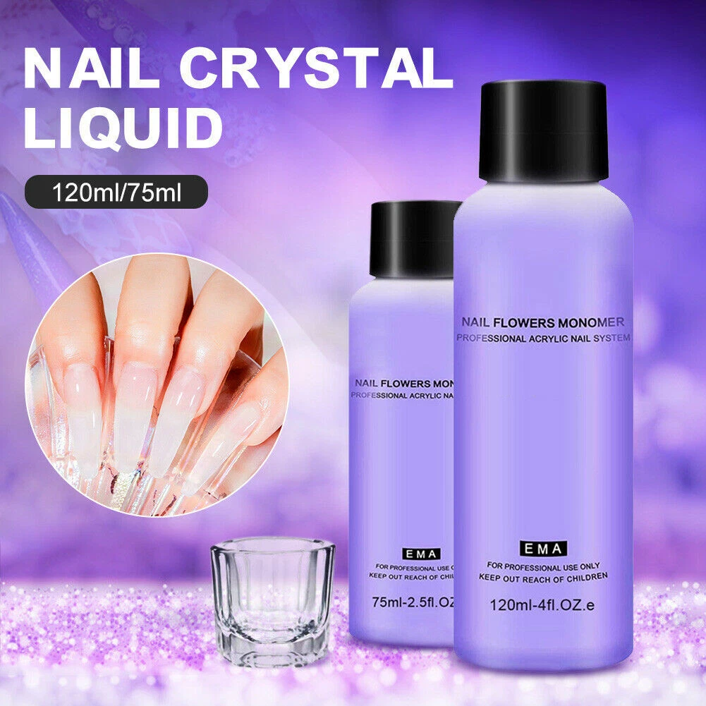 NAIL MONOMER & ACRYLIC 4 OZ BUNDLE -