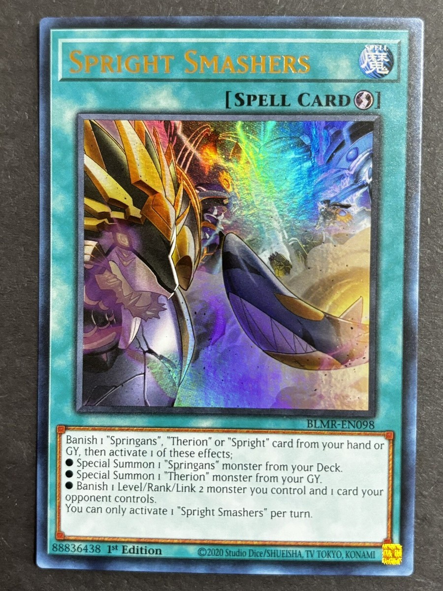 YuGiOh Trading Card Game Battles of Legend: Monstrous Revenge Ultra Rare Spright Smashers BLMR-EN098 YuGiOh Trading Card Game Battles of Legend: Monstrous Revenge Ultra Rare Spright Smashers BLMR-EN098