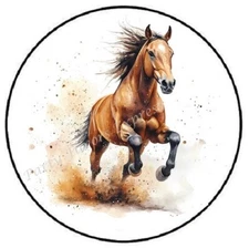 GALLOPING HORSE ENVELOPE SEALS LABELS STICKERS PARTY FAVORS