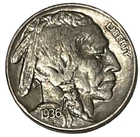 1936 Buffalo Nickel Full Horn Full Date High Grade Coin KM# 134 Lot B8-155