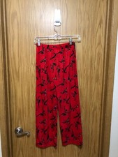 NEW KIDS RED PJ KARATE PANTS SIZE M  8/10 