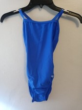 Speedo Women's Core Solid Flyback Training Swimsuit Size 26 New Sapphire