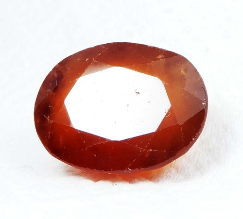 EGL Certified Natural Oval Cut Hessonite Garnet Loose Gemstone 10.75 Carat