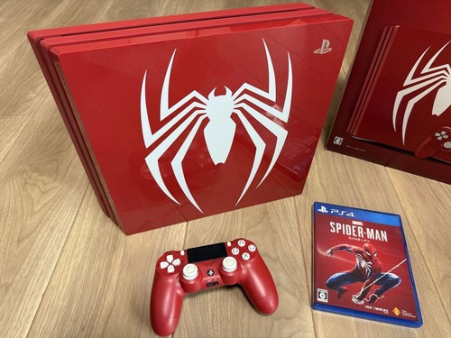 PS4 Sony PlayStation 4 Pro 1TB Marvel Spider-Man Limited Edition Console USED - Picture 2 of 6