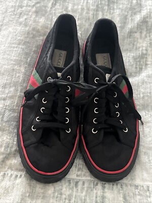 Gucci Tennis 1977 Off the Grid Low Black Bottom  Soles are Brown Gucci 9