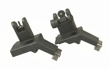 45 Degree Spring Loaded Flipup Front and Rear Sight Set Rapid Transition Polymer