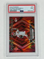 Patrick Mahomes II 2023 Phoenix Fire Forged Red #62/199 Insert PSA 9 Mint